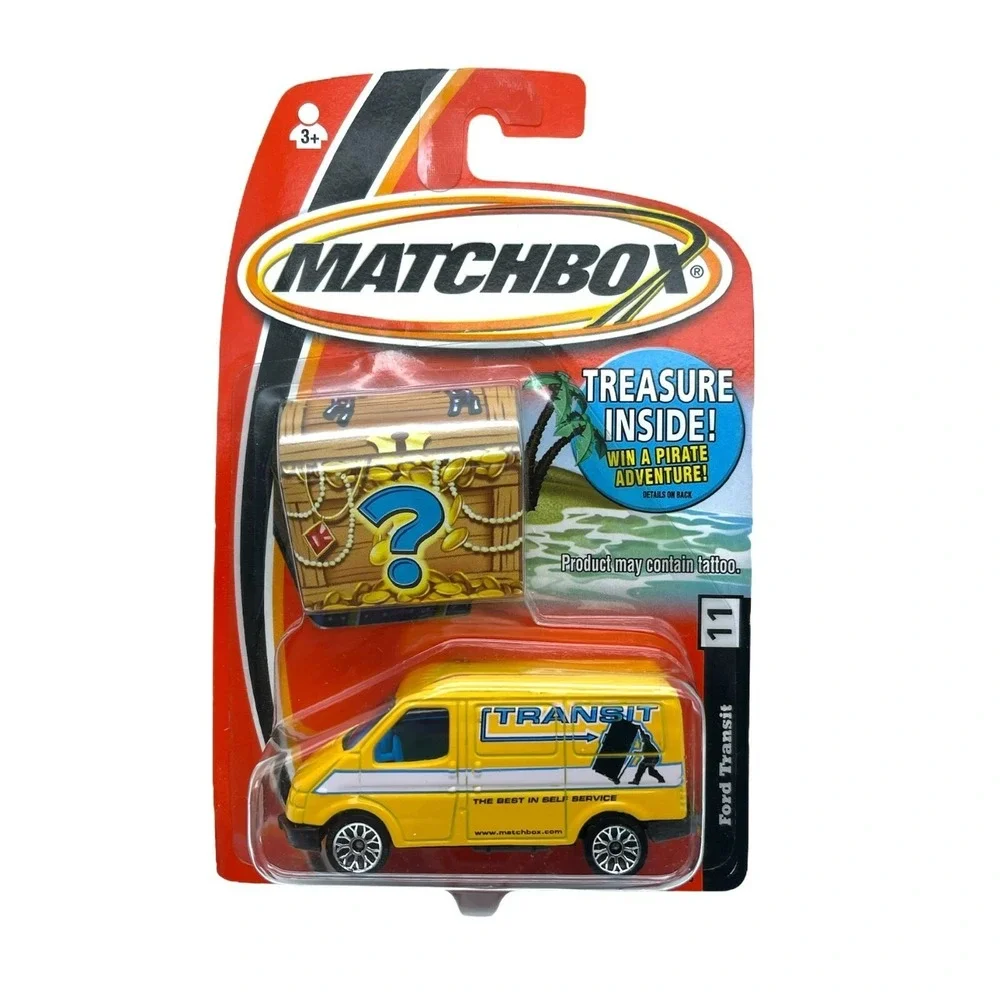 Matchbox Treasure Series Ford Transit Van‎ Vehicle Yellow Diecast 1/63 Scale